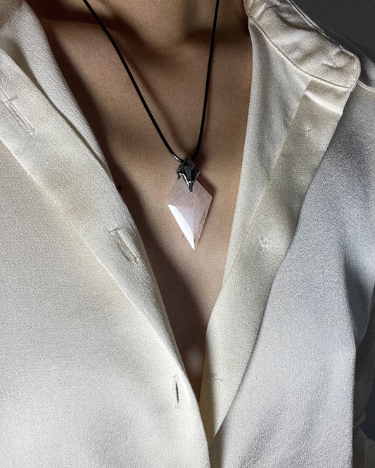 Spring Bloom - Rose Quartz Necklace