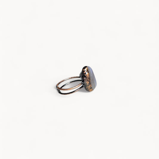Quiet Pulse - Moonstone Pinky Ring