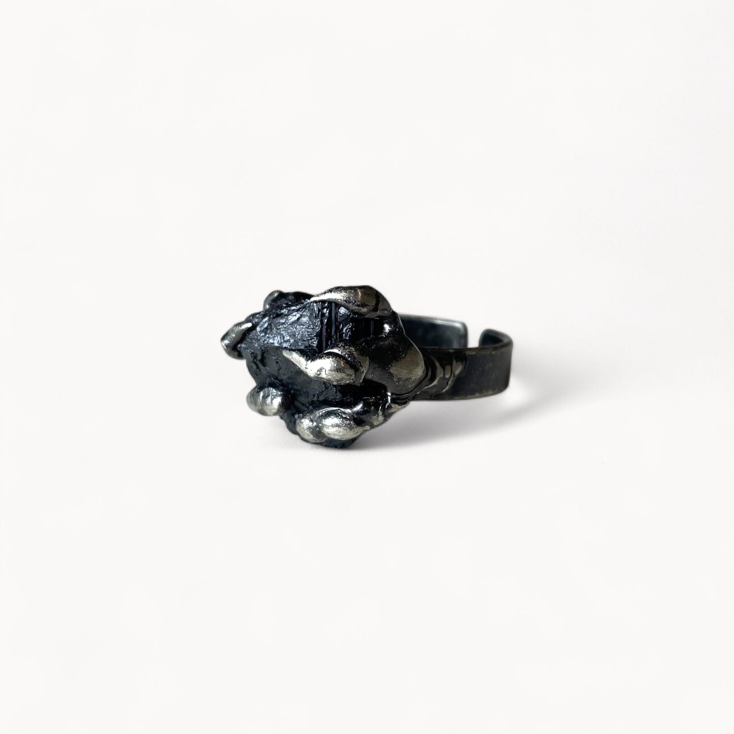 Dark Claws - Black Tourmaline Ring