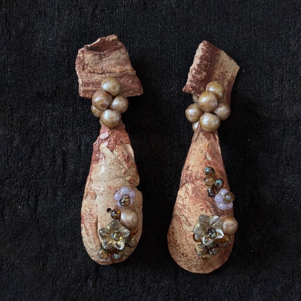 Garden Blossom - Ceramic Earrings