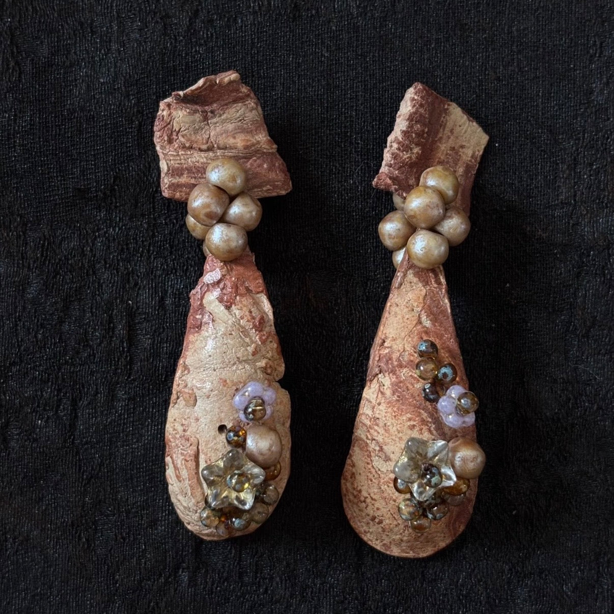 Garden Blossom - Ceramic Earrings