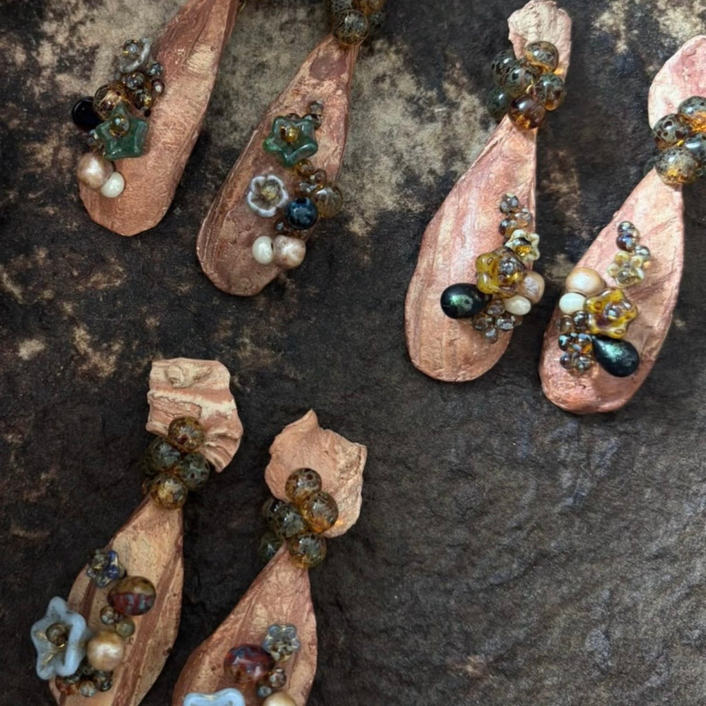 Garden Blossom - Ceramic Earrings