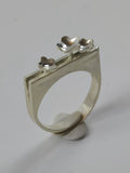Flowers in the Crack - Sterling Silver Kinetic Ring