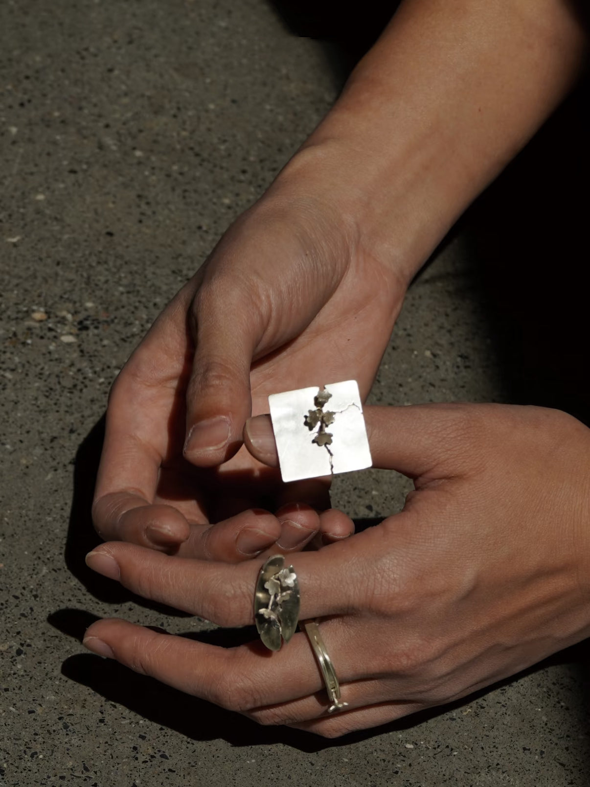 Earth's Bloom - Sterling Silver Ring