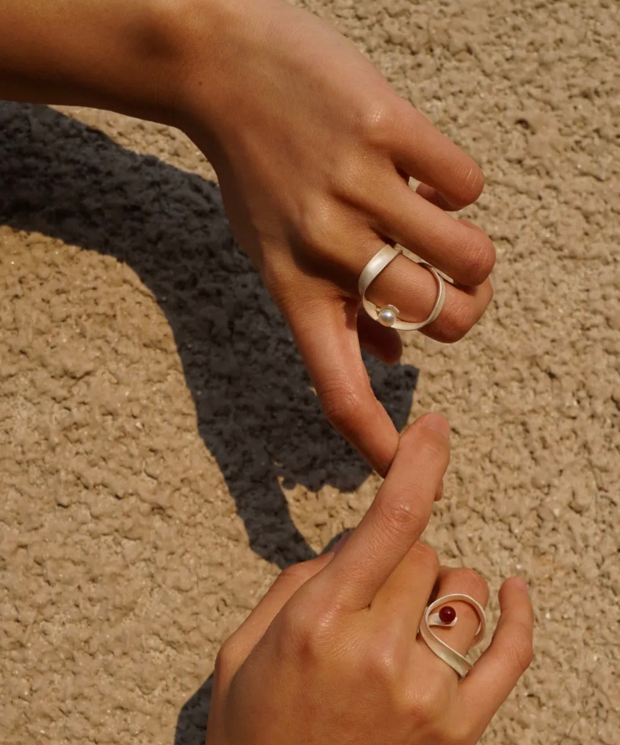 Wind Fold - Sterling Silver Ring
