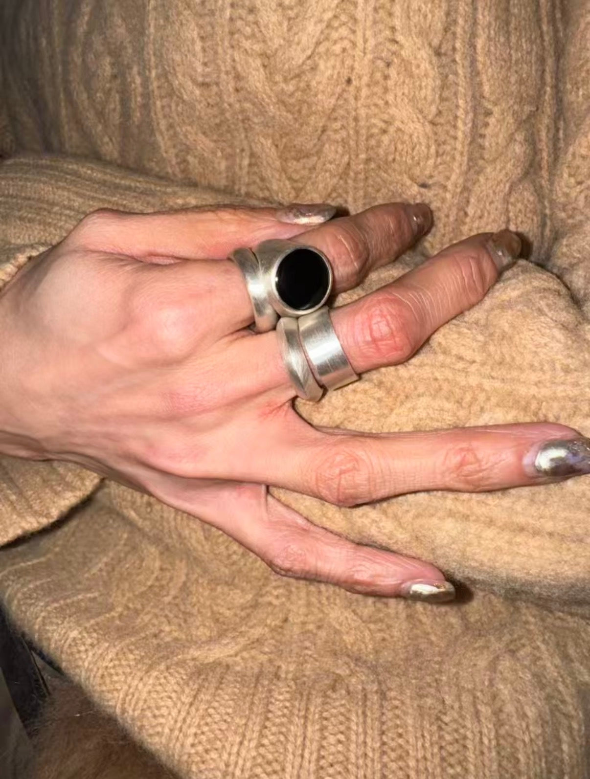 Black Hole - Sterling Silver Ring