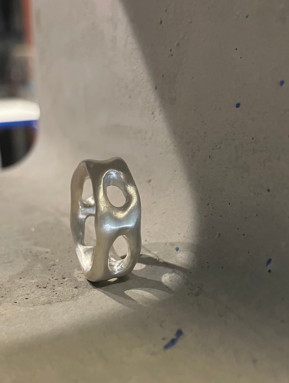Hollow Cave - Sterling Silver Ring
