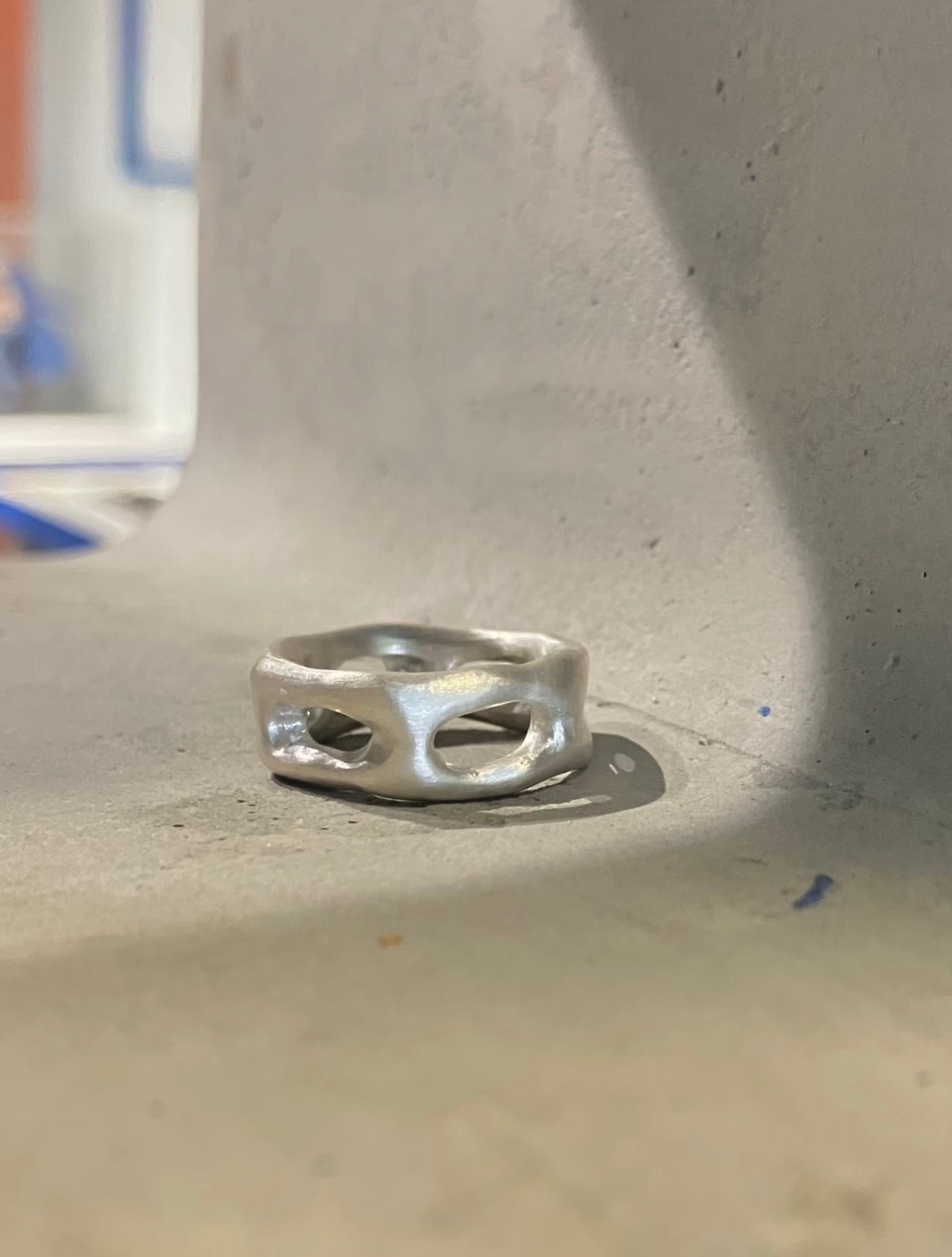 Hollow Cave - Sterling Silver Ring