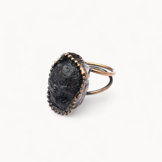Earth Flame - Volcanic Rock Ring