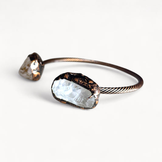 Aura Arc - Clear Quartz Cuff Bracelet
