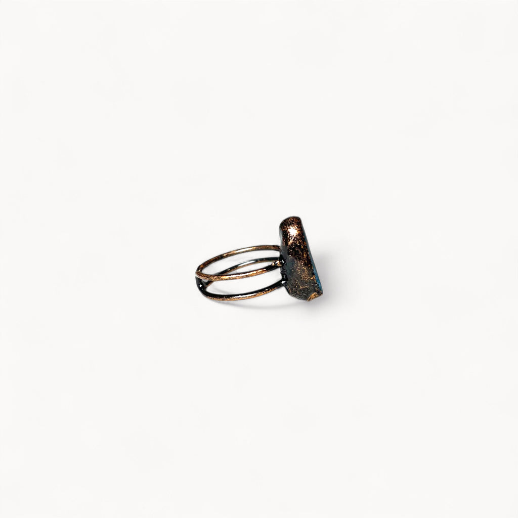Truth Teller - Blue Apatite Pinky Ring