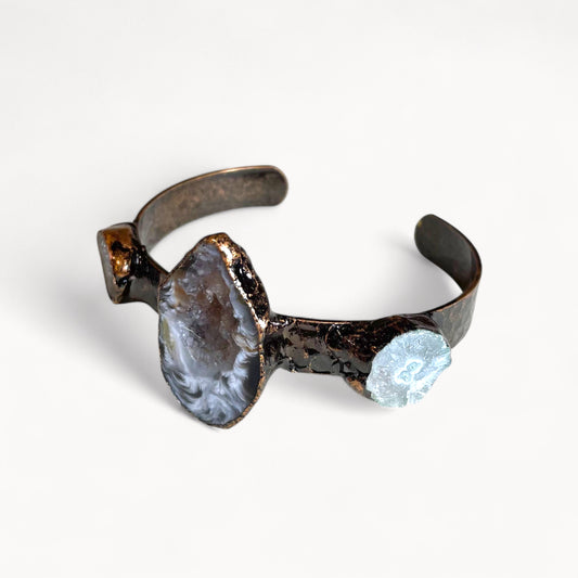 Cosmos Gate - Agate Cuff Bracelet