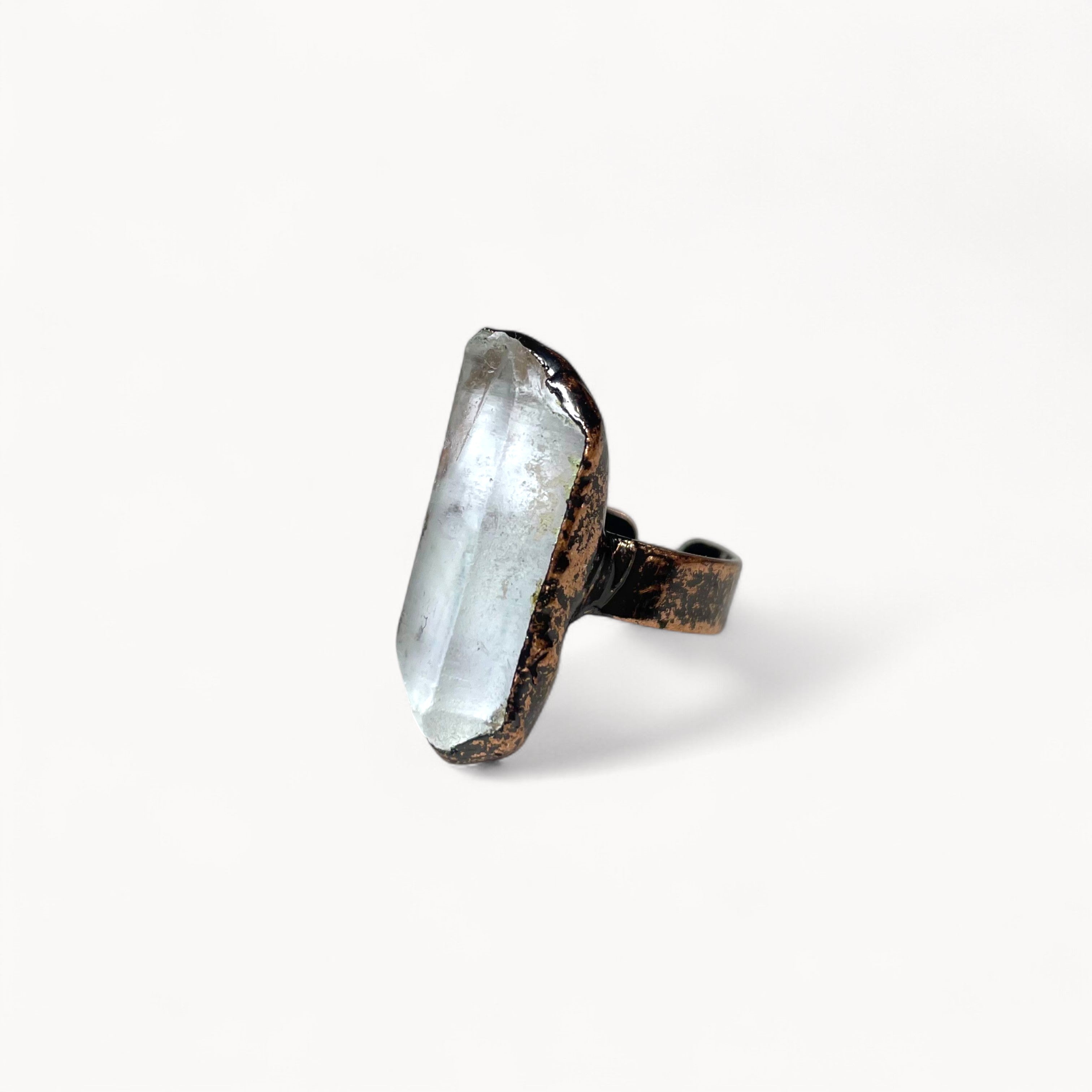 Aura Beam - Clear Quartz Ring