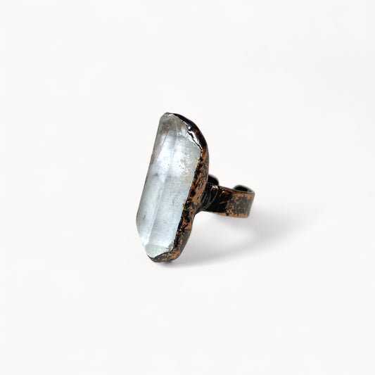 Aura Beam - Clear Quartz Ring