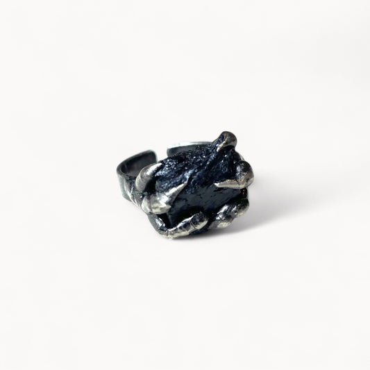 Dark Claws - Black Tourmaline Ring