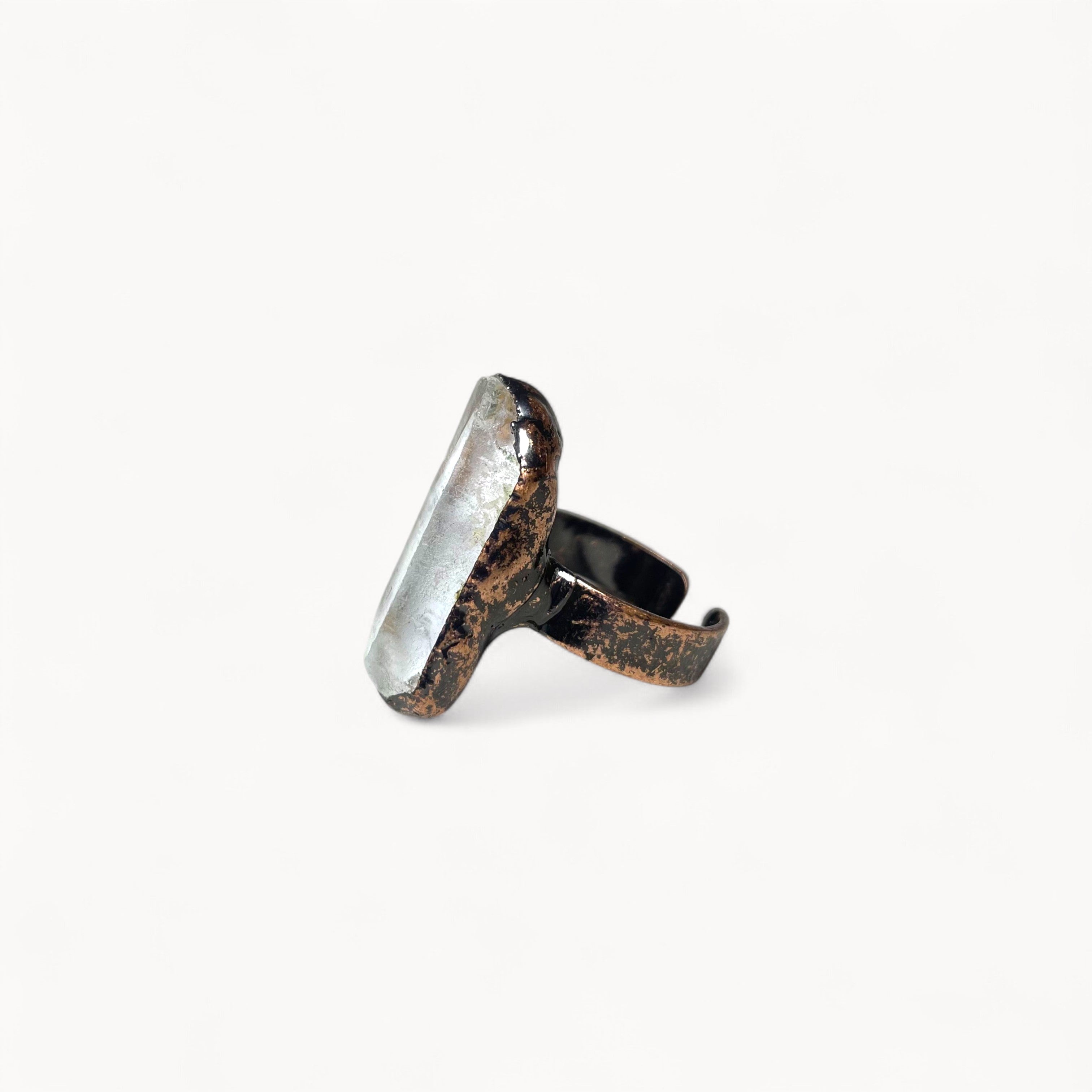 Aura Beam - Clear Quartz Ring