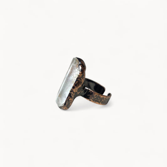 Aura Beam - Clear Quartz Ring