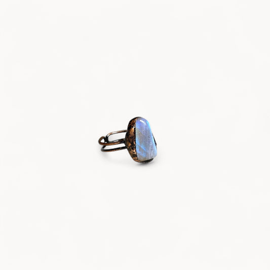 Quiet Pulse - Moonstone Pinky Ring