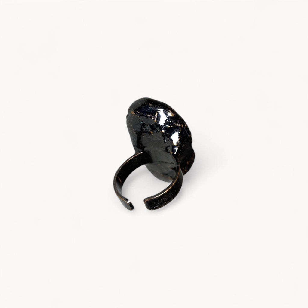 Veil Bound - Agate Ring