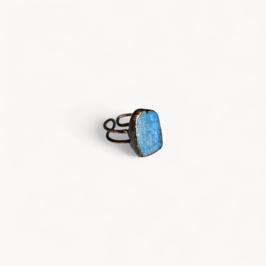 Truth Teller - Blue Apatite Pinky Ring