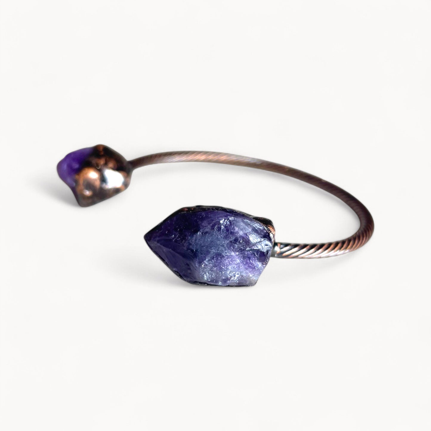 Lucid Orbit - Amethyst Cuff Bracelet