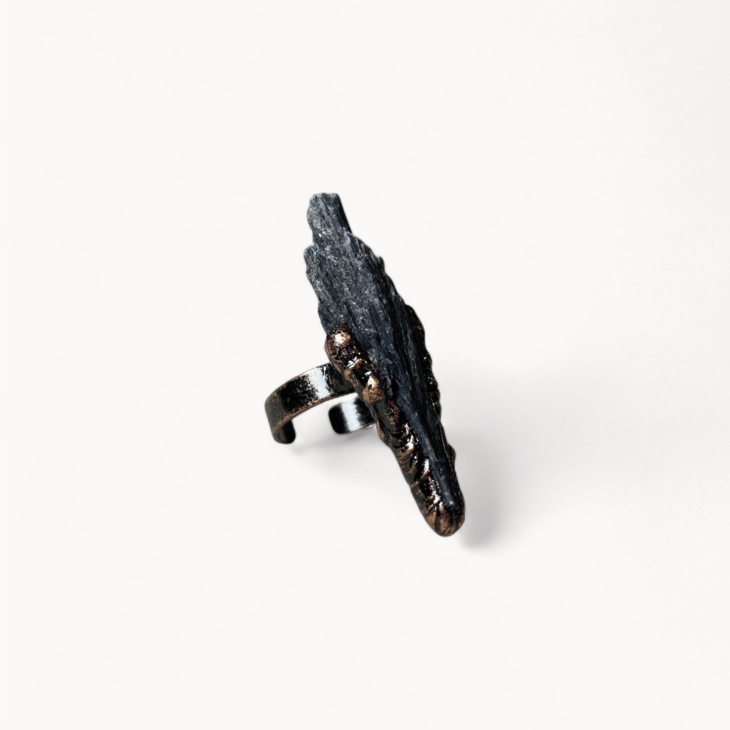 Dark Roots - Black Tourmaline Ring